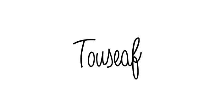 Make a beautiful signature design for name Touseaf. With this signature (Angelique-Rose-font-FFP) style, you can create a handwritten signature for free. Touseaf signature style 5 images and pictures png