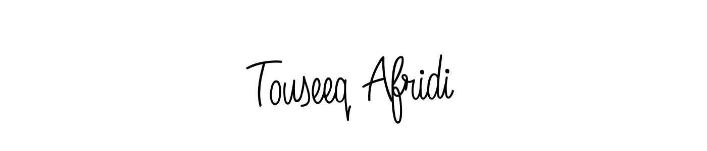 Design your own signature with our free online signature maker. With this signature software, you can create a handwritten (Angelique-Rose-font-FFP) signature for name Touseeq Afridi. Touseeq Afridi signature style 5 images and pictures png