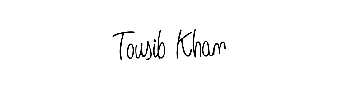 You should practise on your own different ways (Angelique-Rose-font-FFP) to write your name (Tousib Khan) in signature. don't let someone else do it for you. Tousib Khan signature style 5 images and pictures png