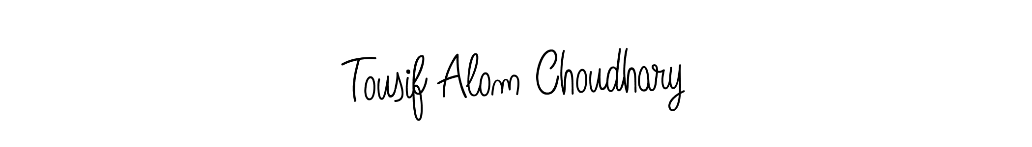 You should practise on your own different ways (Angelique-Rose-font-FFP) to write your name (Tousif Alom Choudhary) in signature. don't let someone else do it for you. Tousif Alom Choudhary signature style 5 images and pictures png