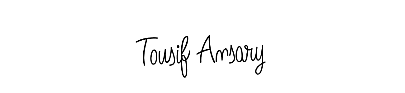 Tousif Ansary stylish signature style. Best Handwritten Sign (Angelique-Rose-font-FFP) for my name. Handwritten Signature Collection Ideas for my name Tousif Ansary. Tousif Ansary signature style 5 images and pictures png