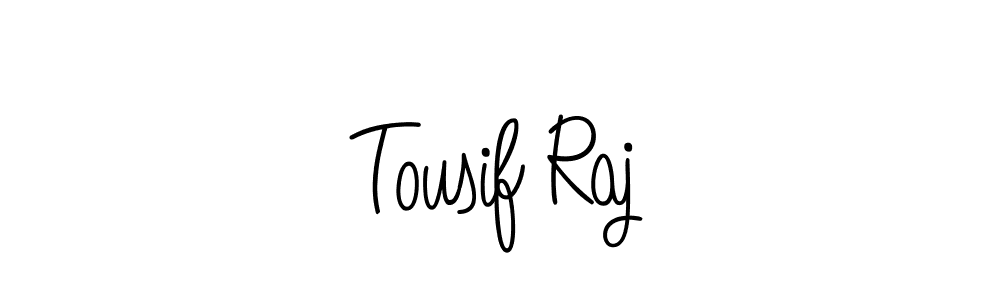 How to Draw Tousif Raj signature style? Angelique-Rose-font-FFP is a latest design signature styles for name Tousif Raj. Tousif Raj signature style 5 images and pictures png