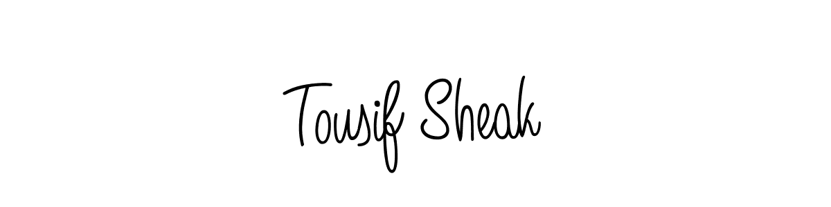 Make a short Tousif Sheak signature style. Manage your documents anywhere anytime using Angelique-Rose-font-FFP. Create and add eSignatures, submit forms, share and send files easily. Tousif Sheak signature style 5 images and pictures png