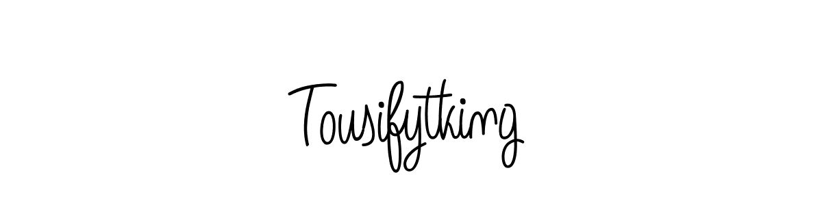 How to make Tousifytking name signature. Use Angelique-Rose-font-FFP style for creating short signs online. This is the latest handwritten sign. Tousifytking signature style 5 images and pictures png