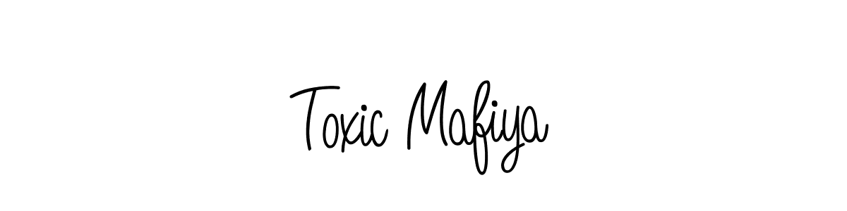 Also we have Toxic Mafiya name is the best signature style. Create professional handwritten signature collection using Angelique-Rose-font-FFP autograph style. Toxic Mafiya signature style 5 images and pictures png