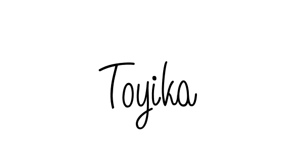 How to Draw Toyika signature style? Angelique-Rose-font-FFP is a latest design signature styles for name Toyika. Toyika signature style 5 images and pictures png