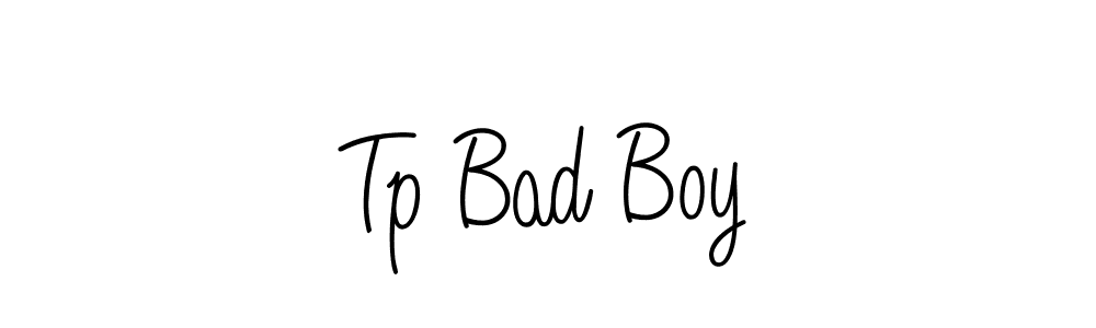 Also You can easily find your signature by using the search form. We will create Tp Bad Boy name handwritten signature images for you free of cost using Angelique-Rose-font-FFP sign style. Tp Bad Boy signature style 5 images and pictures png