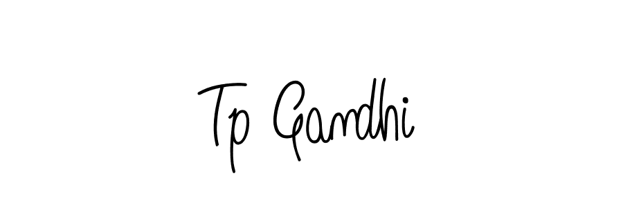 You should practise on your own different ways (Angelique-Rose-font-FFP) to write your name (Tp Gandhi) in signature. don't let someone else do it for you. Tp Gandhi signature style 5 images and pictures png