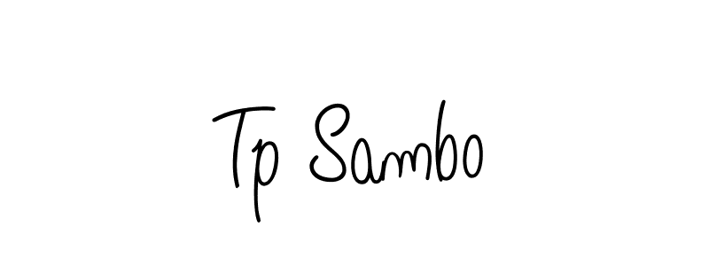 The best way (Angelique-Rose-font-FFP) to make a short signature is to pick only two or three words in your name. The name Tp Sambo include a total of six letters. For converting this name. Tp Sambo signature style 5 images and pictures png