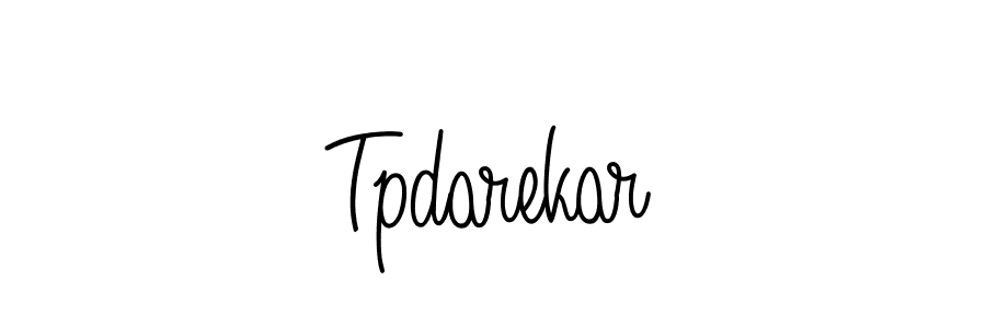 Create a beautiful signature design for name Tpdarekar. With this signature (Angelique-Rose-font-FFP) fonts, you can make a handwritten signature for free. Tpdarekar signature style 5 images and pictures png
