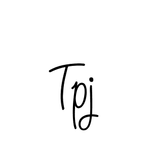 Use a signature maker to create a handwritten signature online. With this signature software, you can design (Angelique-Rose-font-FFP) your own signature for name Tpj. Tpj signature style 5 images and pictures png
