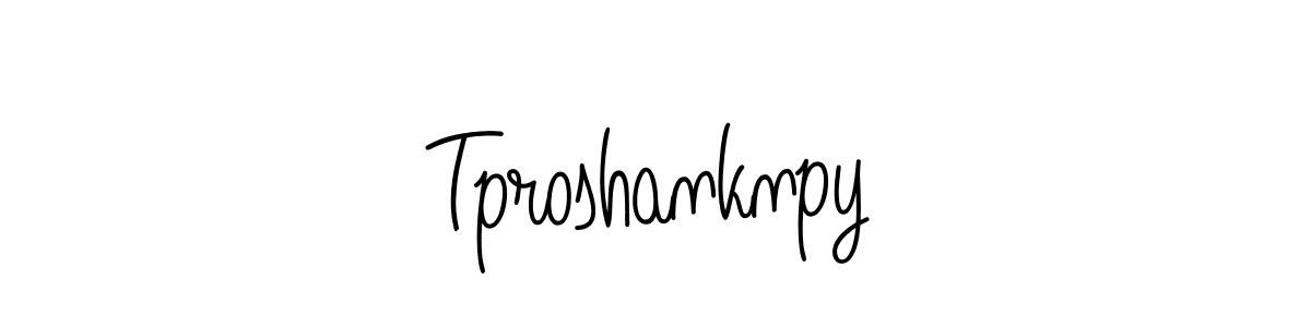 Tproshanknpy stylish signature style. Best Handwritten Sign (Angelique-Rose-font-FFP) for my name. Handwritten Signature Collection Ideas for my name Tproshanknpy. Tproshanknpy signature style 5 images and pictures png