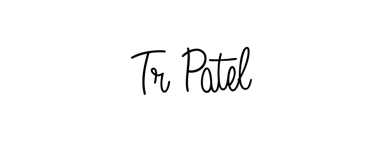 Make a beautiful signature design for name Tr Patel. With this signature (Angelique-Rose-font-FFP) style, you can create a handwritten signature for free. Tr Patel signature style 5 images and pictures png