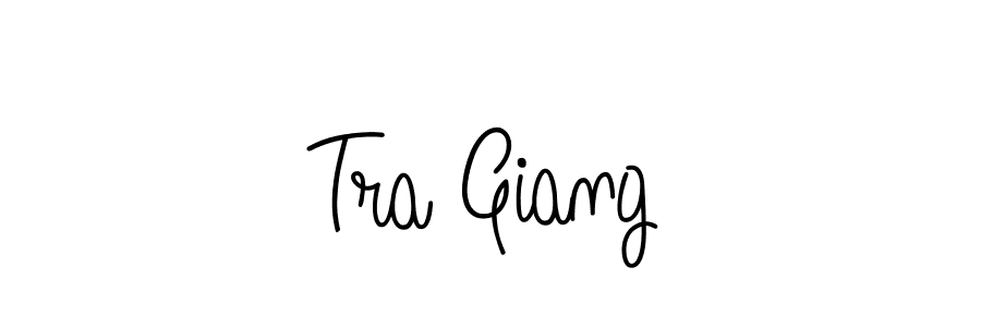 Make a beautiful signature design for name Tra Giang. With this signature (Angelique-Rose-font-FFP) style, you can create a handwritten signature for free. Tra Giang signature style 5 images and pictures png