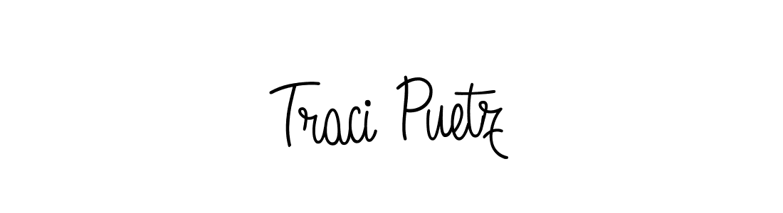 How to make Traci Puetz signature? Angelique-Rose-font-FFP is a professional autograph style. Create handwritten signature for Traci Puetz name. Traci Puetz signature style 5 images and pictures png