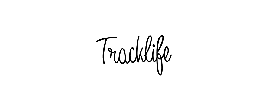 How to make Tracklife name signature. Use Angelique-Rose-font-FFP style for creating short signs online. This is the latest handwritten sign. Tracklife signature style 5 images and pictures png