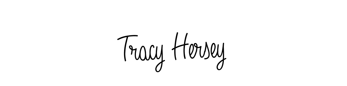 You should practise on your own different ways (Angelique-Rose-font-FFP) to write your name (Tracy Hersey) in signature. don't let someone else do it for you. Tracy Hersey signature style 5 images and pictures png