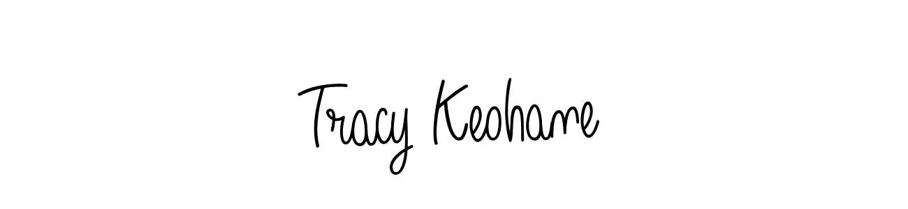 How to make Tracy Keohane name signature. Use Angelique-Rose-font-FFP style for creating short signs online. This is the latest handwritten sign. Tracy Keohane signature style 5 images and pictures png