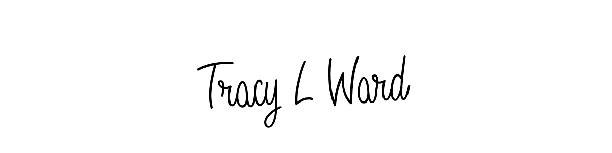 You should practise on your own different ways (Angelique-Rose-font-FFP) to write your name (Tracy L Ward) in signature. don't let someone else do it for you. Tracy L Ward signature style 5 images and pictures png