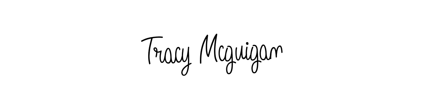 The best way (Angelique-Rose-font-FFP) to make a short signature is to pick only two or three words in your name. The name Tracy Mcguigan include a total of six letters. For converting this name. Tracy Mcguigan signature style 5 images and pictures png
