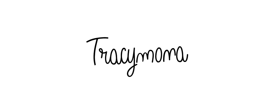 Tracymona stylish signature style. Best Handwritten Sign (Angelique-Rose-font-FFP) for my name. Handwritten Signature Collection Ideas for my name Tracymona. Tracymona signature style 5 images and pictures png