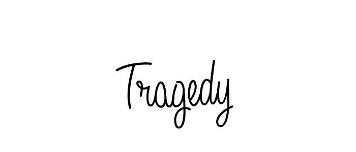 You should practise on your own different ways (Angelique-Rose-font-FFP) to write your name (Tragedy) in signature. don't let someone else do it for you. Tragedy signature style 5 images and pictures png