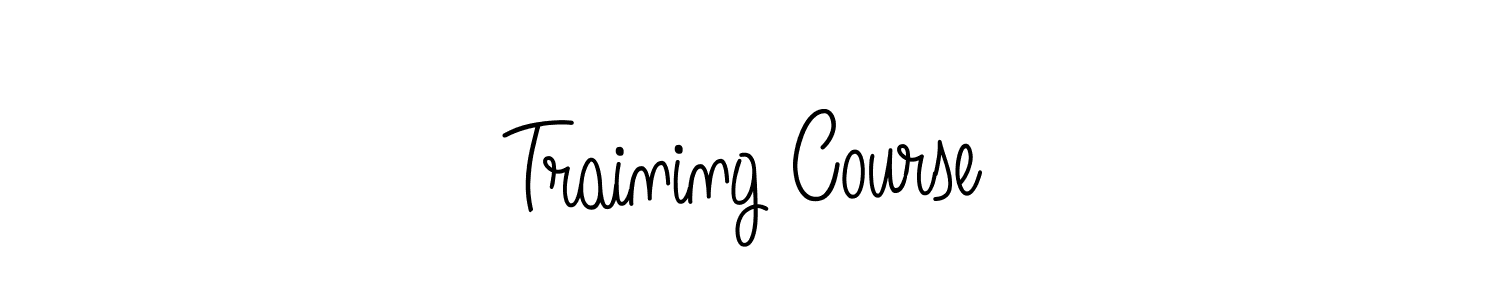 How to make Training Course name signature. Use Angelique-Rose-font-FFP style for creating short signs online. This is the latest handwritten sign. Training Course signature style 5 images and pictures png