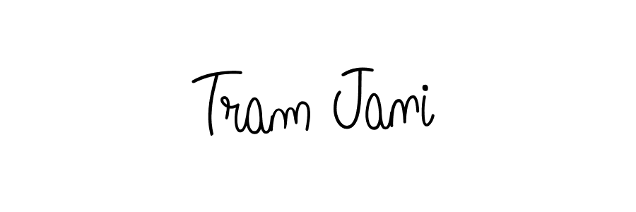 Use a signature maker to create a handwritten signature online. With this signature software, you can design (Angelique-Rose-font-FFP) your own signature for name Tram Jani. Tram Jani signature style 5 images and pictures png