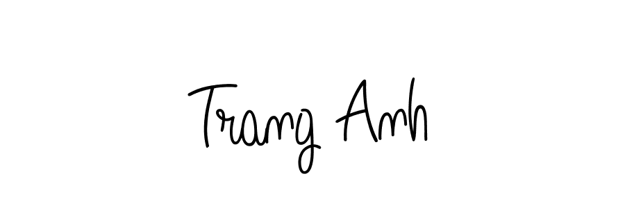 This is the best signature style for the Trang Anh name. Also you like these signature font (Angelique-Rose-font-FFP). Mix name signature. Trang Anh signature style 5 images and pictures png