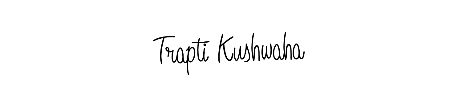 Create a beautiful signature design for name Trapti Kushwaha. With this signature (Angelique-Rose-font-FFP) fonts, you can make a handwritten signature for free. Trapti Kushwaha signature style 5 images and pictures png