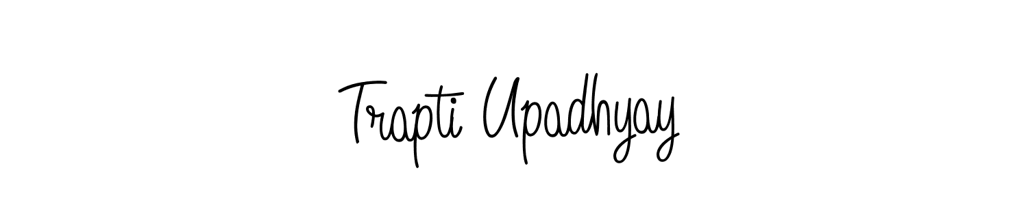 Make a short Trapti Upadhyay signature style. Manage your documents anywhere anytime using Angelique-Rose-font-FFP. Create and add eSignatures, submit forms, share and send files easily. Trapti Upadhyay signature style 5 images and pictures png