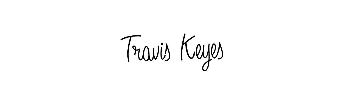 Make a beautiful signature design for name Travis Keyes. With this signature (Angelique-Rose-font-FFP) style, you can create a handwritten signature for free. Travis Keyes signature style 5 images and pictures png