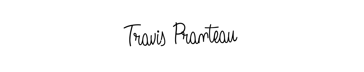 You should practise on your own different ways (Angelique-Rose-font-FFP) to write your name (Travis Pranteau) in signature. don't let someone else do it for you. Travis Pranteau signature style 5 images and pictures png