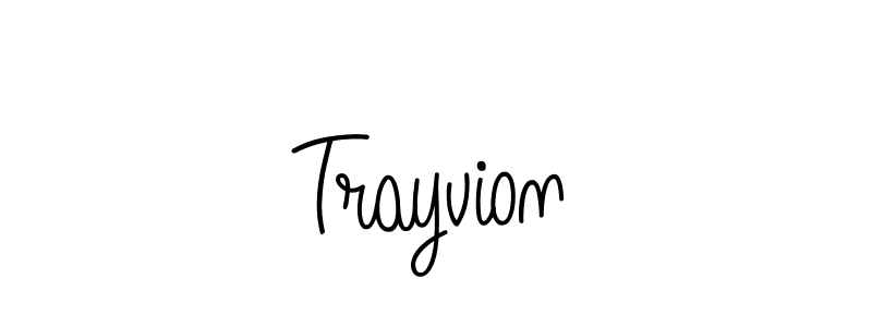 How to make Trayvion name signature. Use Angelique-Rose-font-FFP style for creating short signs online. This is the latest handwritten sign. Trayvion signature style 5 images and pictures png