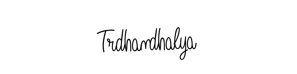 Once you've used our free online signature maker to create your best signature Angelique-Rose-font-FFP style, it's time to enjoy all of the benefits that Trdhandhalya name signing documents. Trdhandhalya signature style 5 images and pictures png