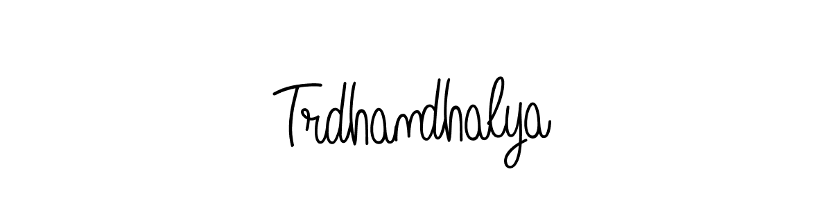 You should practise on your own different ways (Angelique-Rose-font-FFP) to write your name (Trdhandhalya) in signature. don't let someone else do it for you. Trdhandhalya signature style 5 images and pictures png