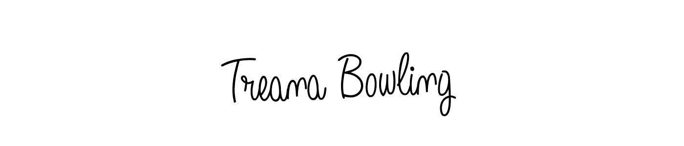 How to make Treana Bowling name signature. Use Angelique-Rose-font-FFP style for creating short signs online. This is the latest handwritten sign. Treana Bowling signature style 5 images and pictures png