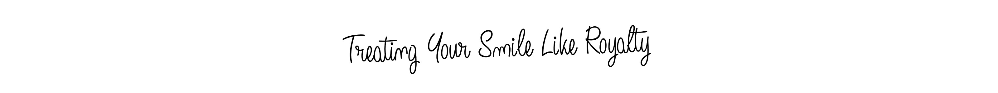 How to make Treating Your Smile Like Royalty signature? Angelique-Rose-font-FFP is a professional autograph style. Create handwritten signature for Treating Your Smile Like Royalty name. Treating Your Smile Like Royalty signature style 5 images and pictures png