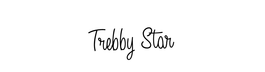 Make a beautiful signature design for name Trebby Star. With this signature (Angelique-Rose-font-FFP) style, you can create a handwritten signature for free. Trebby Star signature style 5 images and pictures png