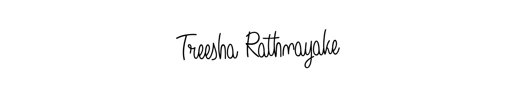 Also we have Treesha Rathnayake name is the best signature style. Create professional handwritten signature collection using Angelique-Rose-font-FFP autograph style. Treesha Rathnayake signature style 5 images and pictures png