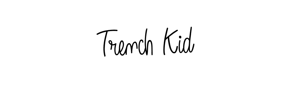 Check out images of Autograph of Trench Kid name. Actor Trench Kid Signature Style. Angelique-Rose-font-FFP is a professional sign style online. Trench Kid signature style 5 images and pictures png