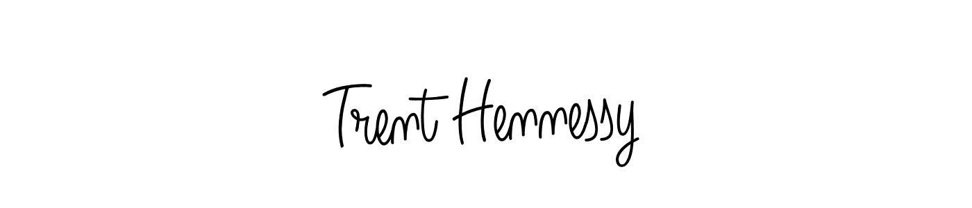 Trent Hennessy stylish signature style. Best Handwritten Sign (Angelique-Rose-font-FFP) for my name. Handwritten Signature Collection Ideas for my name Trent Hennessy. Trent Hennessy signature style 5 images and pictures png