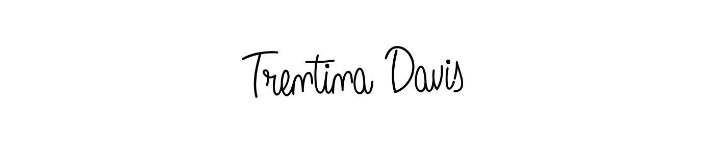 Check out images of Autograph of Trentina Davis name. Actor Trentina Davis Signature Style. Angelique-Rose-font-FFP is a professional sign style online. Trentina Davis signature style 5 images and pictures png
