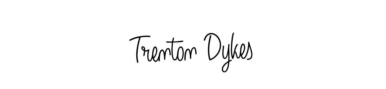 Make a beautiful signature design for name Trenton Dykes. With this signature (Angelique-Rose-font-FFP) style, you can create a handwritten signature for free. Trenton Dykes signature style 5 images and pictures png