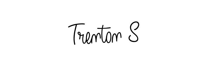 How to make Trenton S signature? Angelique-Rose-font-FFP is a professional autograph style. Create handwritten signature for Trenton S name. Trenton S signature style 5 images and pictures png