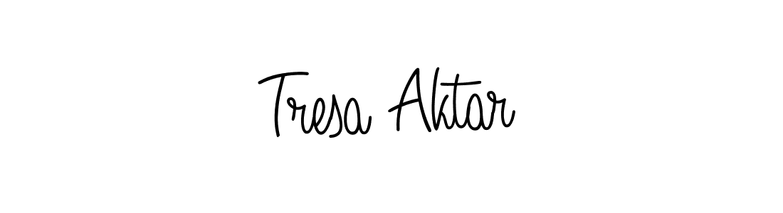 Once you've used our free online signature maker to create your best signature Angelique-Rose-font-FFP style, it's time to enjoy all of the benefits that Tresa Aktar name signing documents. Tresa Aktar signature style 5 images and pictures png