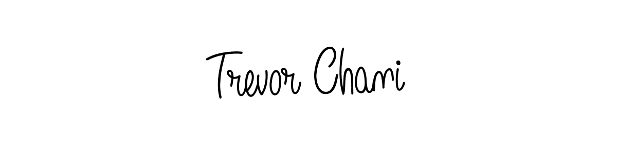 Make a beautiful signature design for name Trevor Chani. With this signature (Angelique-Rose-font-FFP) style, you can create a handwritten signature for free. Trevor Chani signature style 5 images and pictures png