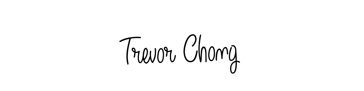 Design your own signature with our free online signature maker. With this signature software, you can create a handwritten (Angelique-Rose-font-FFP) signature for name Trevor Chong. Trevor Chong signature style 5 images and pictures png