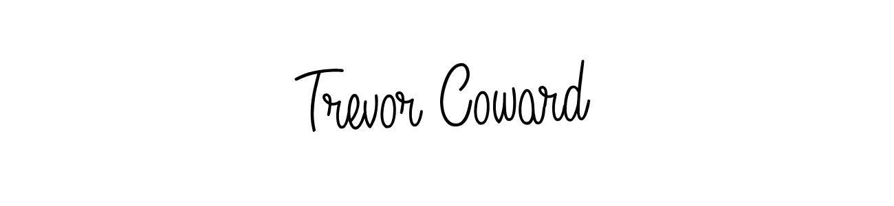 Use a signature maker to create a handwritten signature online. With this signature software, you can design (Angelique-Rose-font-FFP) your own signature for name Trevor Coward. Trevor Coward signature style 5 images and pictures png