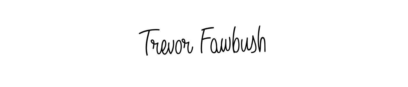 How to make Trevor Fawbush name signature. Use Angelique-Rose-font-FFP style for creating short signs online. This is the latest handwritten sign. Trevor Fawbush signature style 5 images and pictures png